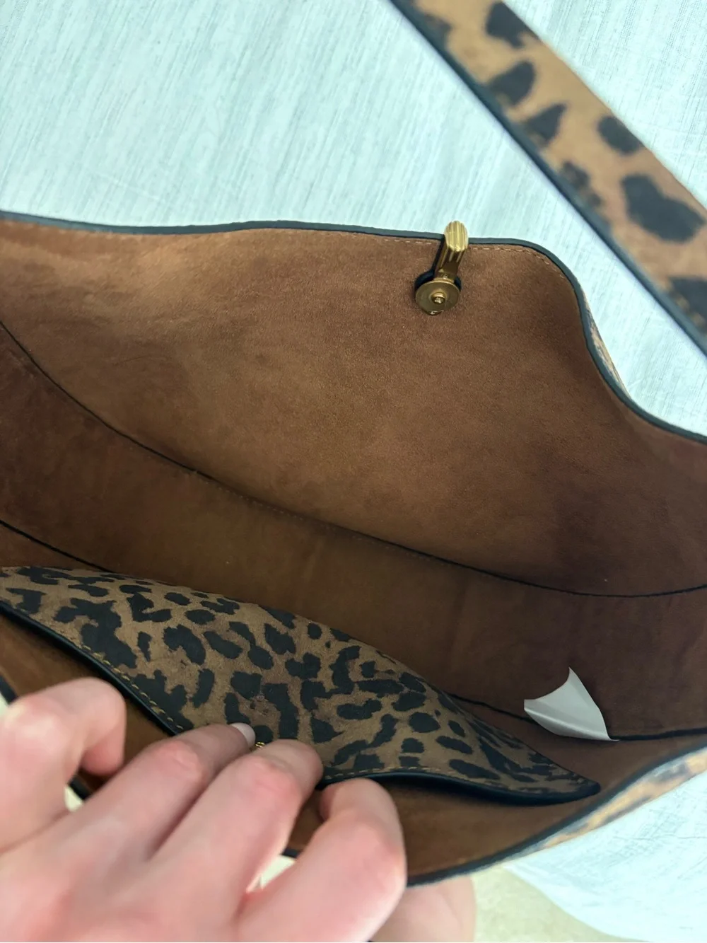Dolce Vita Leopard-Print ‘Bree’ Crescent Shoulder Hobo Bag - Brown/Black